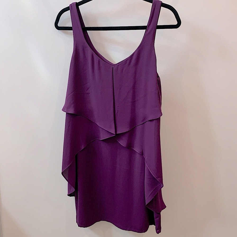 Pins & Needles UO Sleeveless Purple Tiered Dress